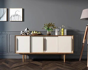 Комод "Bruni white" четыре дверки арт BR23WH в Санкт-Петербурге