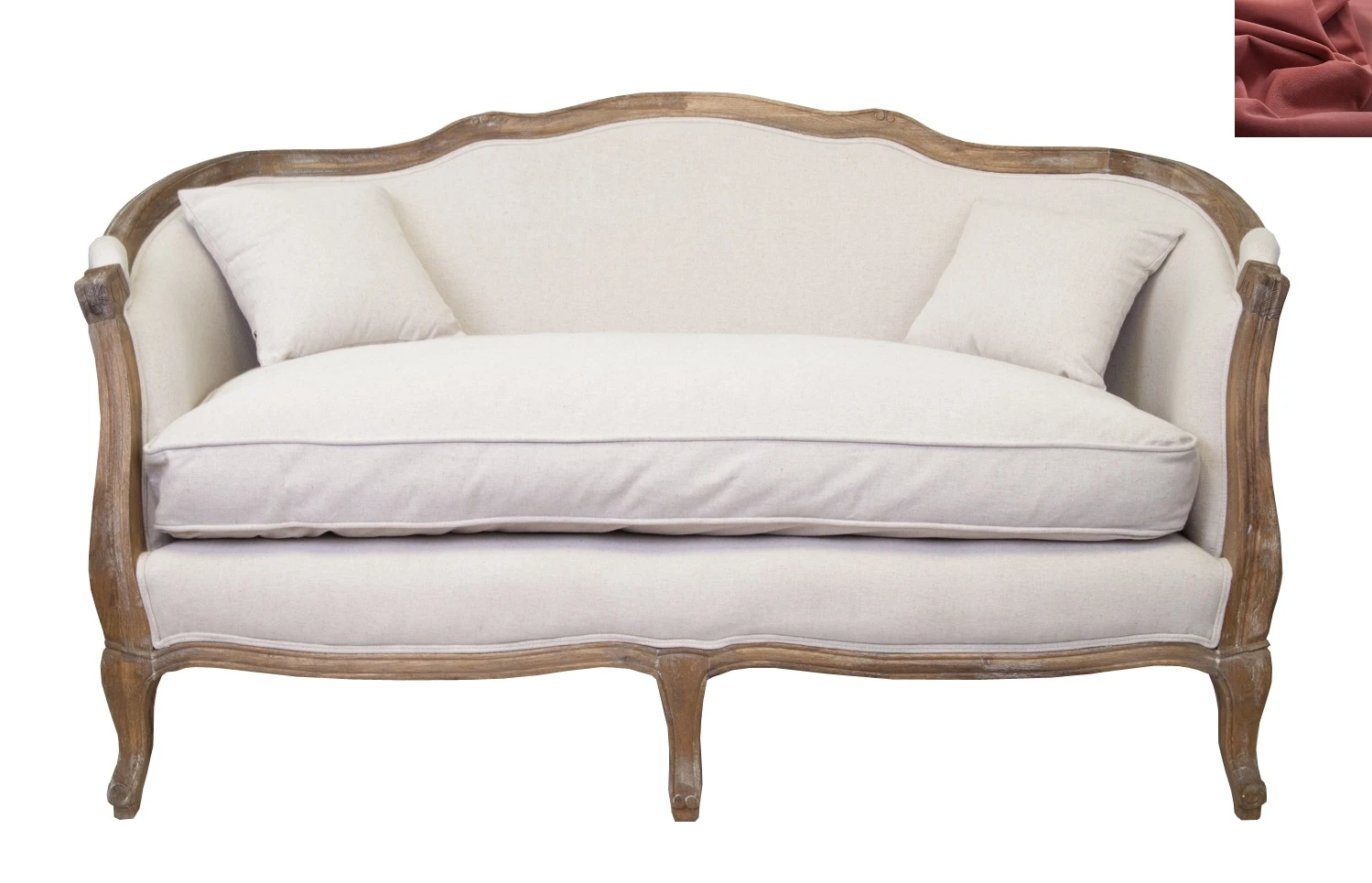 Диван ампир Darcy 2 цвет красный в интернет-магазине в Санкт-Петербурге