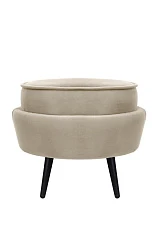 купить Пуф Pearl Adorn Taupe на черных ножках в Санкт-Петербурге