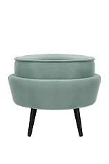 купить Пуф Pearl Adorn Green на черных ножках в Санкт-Петербурге