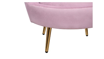 Кресло с пуфом ракушка Pearl Pink в Санкт-Петербурге