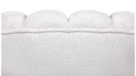 заказать Низкое кресло ракушка Pearl цвет белый на черных ножках в Санкт-Петербурге