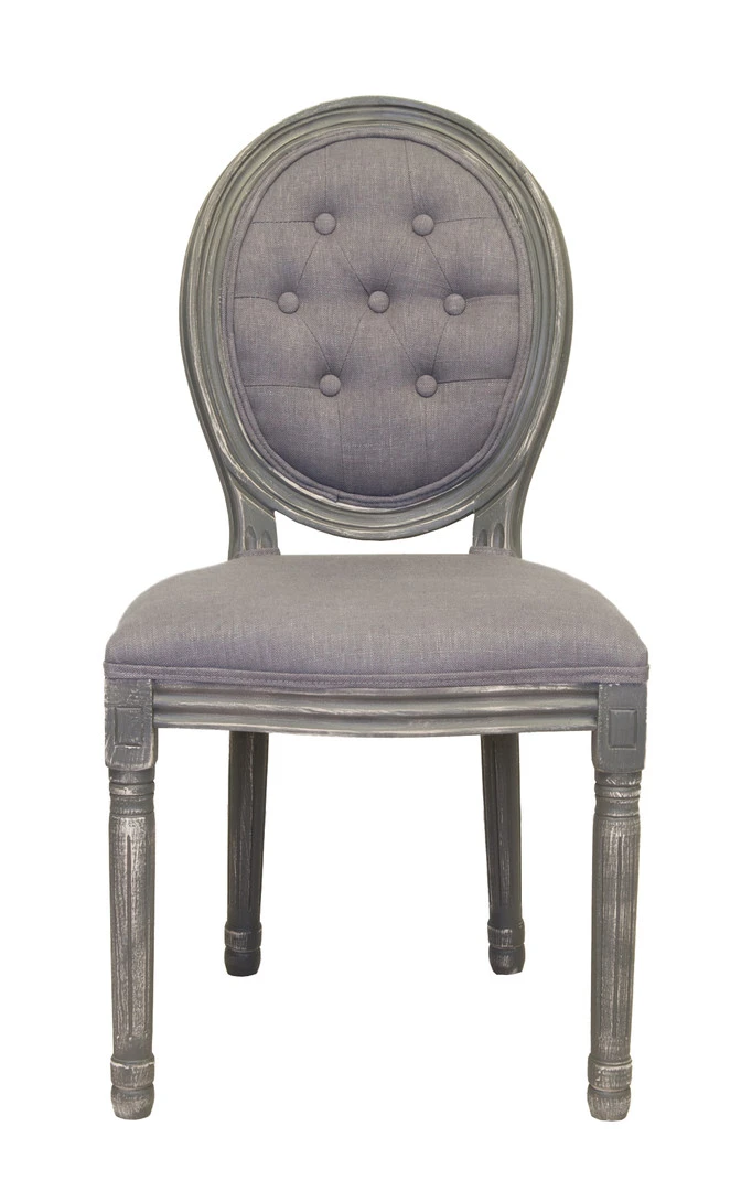 купить стильный Дизайнерский обеденный стул модерн Volker Button Grey в Санкт-Петербурге