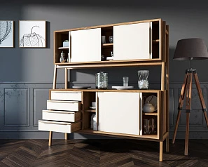 купить Буфет "Bruni white" широкий арт BR37WH в Санкт-Петербурге