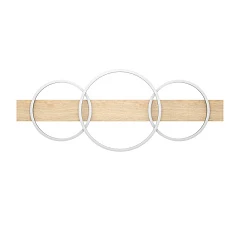 901717 Светодиодный потолочный светильник BOYAL, 3х12W(LED), 5100lm, сталь, дерево, черн., коричн, пластик, белый в Санкт-Петербурге