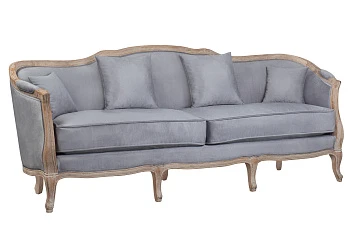 стильный Прямой диван для гостиниц Darcy 3 серый на заказ в Санкт-Петербурге