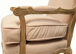Мягкое полукресло с подлокотниками Nitro Beige Velvet в интернет-магазине в Санкт-Петербурге