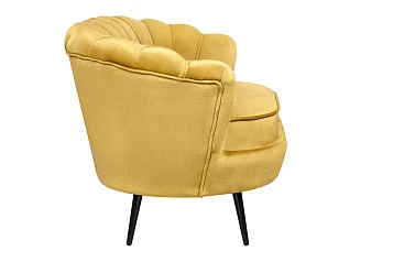 купить Дизайнерский диван Pearl Double Yellow на черных ножках в Санкт-Петербурге