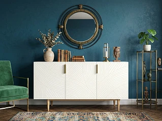 купить Комод с тремя дверками "Лайн (Line)" LN02/GR1/beige в Санкт-Петербурге