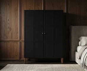 Шкаф "Андерсен (Andersen)" широкий двухстворчатый арт AN27/9011 на заказ в Санкт-Петербурге