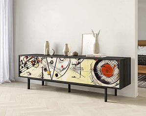 Комод с восемью ящиками "Emerson" by Kandinsky арт EM03/Print_01 на заказ в Санкт-Петербурге