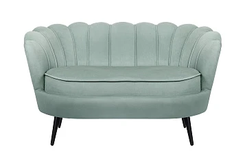 Диван ракушка Pearl Double Green на черных ножках в Санкт-Петербурге