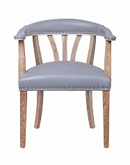 фото Мягкий стул с подлокотниками Tanner Gray Leather в интерьере в Санкт-Петербурге