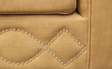 Прямой диван 3 места арт-деко Volte коричневый в интернет-магазине в Санкт-Петербурге