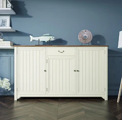 красивый Бежевый комод Olivia 3 двери/1 ящик арт GA5005B на заказ в Санкт-Петербурге