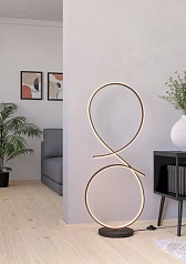 купить красивые 901271 Светод торшер SERPINS, 20W(LED), алюминий, сталь, черный, пластик, белый, 3000K, 2500lm в Санкт-Петербурге