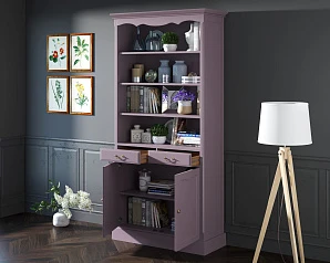 купить красивый Книжный шкаф "Leontina Lavanda" арт ST9330L в Санкт-Петербурге