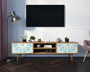 Комод "Berber" с нишей низкий под TV принт 46 арт BB49/Print_46 на заказ в интернет-магазине в Санкт-Петербурге