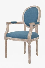 стильный Мягкий стул с подлокотниками Diella Blue на заказ в Санкт-Петербурге