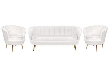 купить Комплект кресел и дивана ракушка Pearl Triple Beige в Санкт-Петербурге