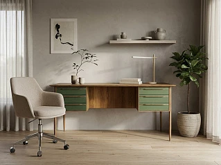 Рабочий письменный стол "Бруни (Bruni)" с ящиками арт BR47/6002 в интернет-магазине в Санкт-Петербурге