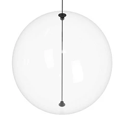 390344 Люстра диммируемая ESPARDELLO, 8X5,4W (LED), 3000K, 4080lm, L1480, B260, H2200, сталь, черный/стекло, прозрачный в Санкт-Петербурге