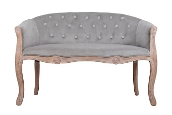 Двухместный дизайнерский диван Kandy Double Grey Velvet в интерьере в Санкт-Петербурге