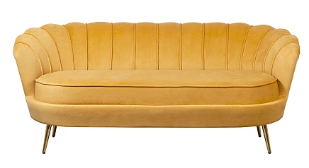 красивый Дизайнерский диван Pearl Triple Yellow в Санкт-Петербурге