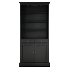 купить стильный Книжный шкаф "Leontina Black"  арт ST9330BLK в интернет-магазине в Санкт-Петербурге