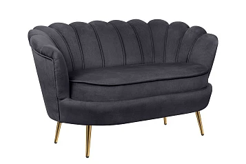 стильный Дизайнерский двухместный диван Pearl Double Black в Санкт-Петербурге