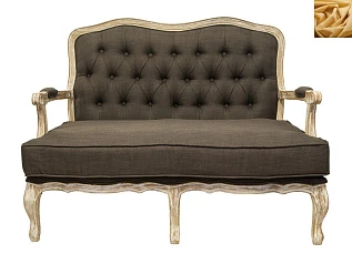 стильный Прямой диван модерн Yareli Brown V2 желтый в Санкт-Петербурге