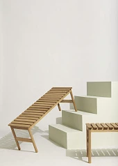 заказать БАНКЕТКА ROW HUBSCH 122 СМ, ДУБ, НАТУРАЛЬНЫЙ в Санкт-Петербурге