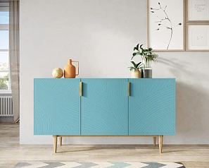 купить стильный Комод с тремя дверками "Line" LN02/GR1/blue в Санкт-Петербурге