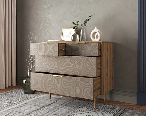 красивый Комод с четыремя ящиками "Line" R22/beige на заказ в Санкт-Петербурге