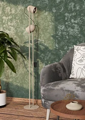 44166 Торшер TILSTON, 2X8W(E14), сталь, песочный в Санкт-Петербурге