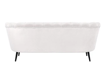 Диван ракушка Pearl Triple Beige на черных ножках в интернет-магазине в Санкт-Петербурге