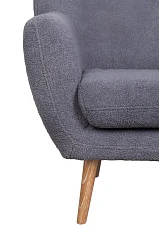 Низкое кресло Fuller Grey Boucle в интерьере в Санкт-Петербурге