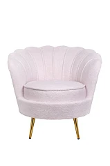 фото Низкое кресло ракушка Pearl Pink Boucle в Санкт-Петербурге