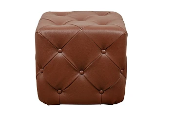 Дизайнерский пуф Amrit Light Brown Leather в Санкт-Петербурге