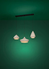 заказать стильные 390269 Люстра TORREMOLINOS, 3X28W (E27), L930, B365, H1500, сталь, черный/сталь, песочный в Санкт-Петербурге