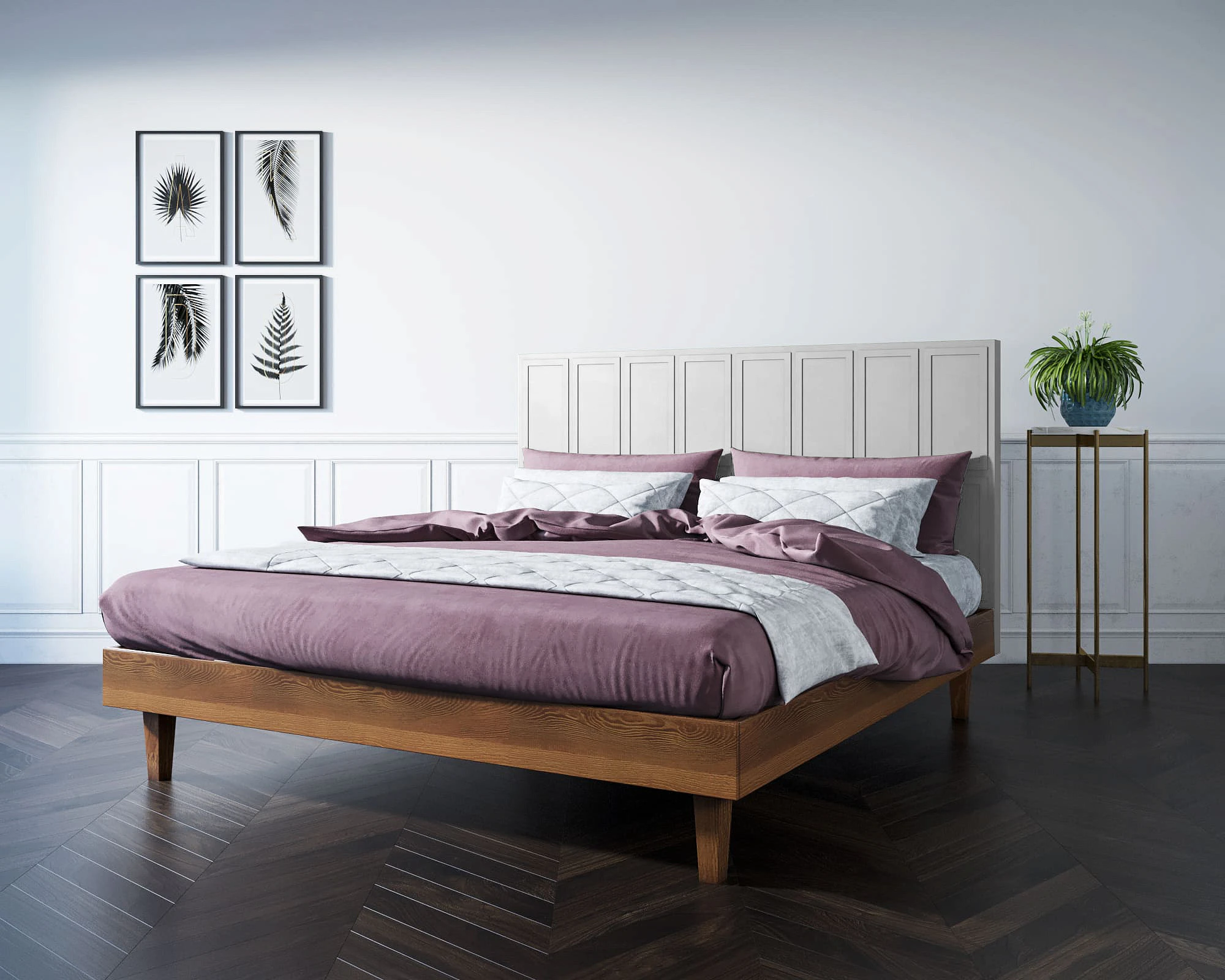 купить стильные Кровать "Andersen" 160х200 см арт AN160WH в интернет-магазине в Санкт-Петербурге