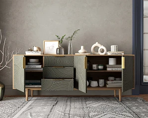 заказать стильные Комод "Line" удлиненный R25/browngrey в Санкт-Петербурге