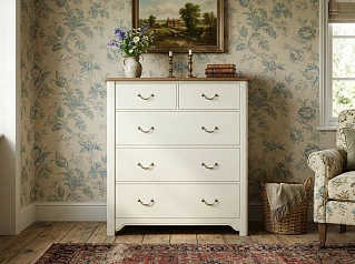 купить стильные Бежевый комод "Оливия (Olivia)" на пять ящиков арт GA2005C в Санкт-Петербурге