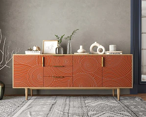 Комод "Line" удлиненный R25/red в Санкт-Петербурге