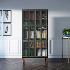 красивый Шкаф двухстворчатый "Andersen" с рифлеными стеклами арт AN12 в Санкт-Петербурге