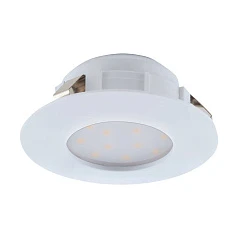 95817 Светодиодный встраиваемый светильник PINEDA, 1х4,9W(LED), ?78, IP44, пластик, белый в интерьере в Санкт-Петербурге