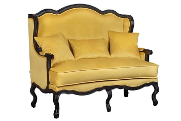 купить Двухместный дизайнерский диван Brody Double yellow в Санкт-Петербурге