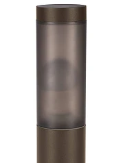 900986 Уличный напольный светильник с датчиком движения HELSINKI, 1X15W (E27), IP44, H450, нержавеющая сталь, коричневый/пластик, черный полупрозрачны в Санкт-Петербурге