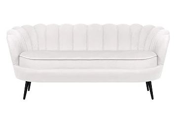 Диван ракушка Pearl Triple Beige на черных ножках в интернет-магазине в Санкт-Петербурге