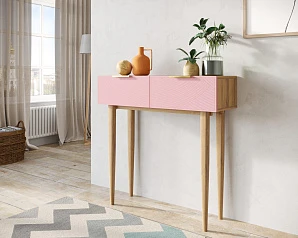 купить стильный Консоль с двумя ящиками "Line" LN16/GR1/pink в интернет-магазине в Санкт-Петербурге